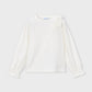L/S Sparkle Bow Blouse, Natural, 4032