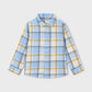 L/S Plaid Shirt, Rain, 4102