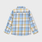 L/S Plaid Shirt, Rain, 4102