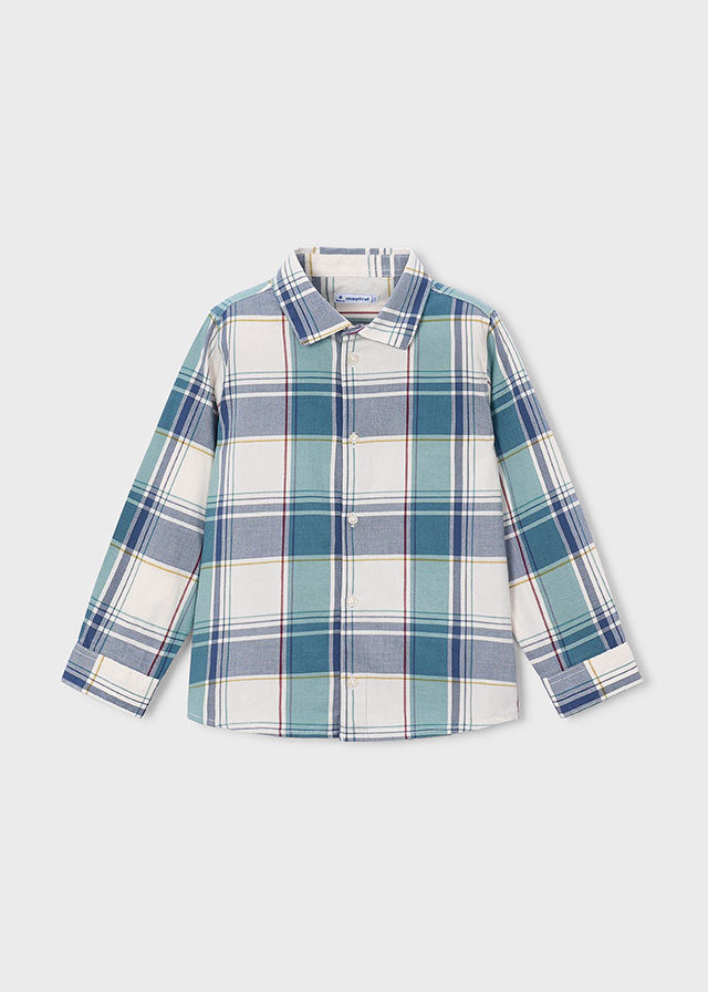 L/S Plaid Shirt, Lake, 4102