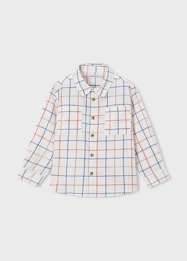 L/S Windowpane Shirt, 4144