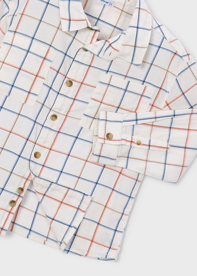 L/S Windowpane Shirt, 4144