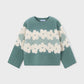 Flower Sweater, Green, 4317