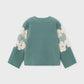 Flower Sweater, Green, 4317