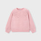 Knit Openwork Sweater, Orchid, 4318