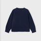 Knit Pullover Sweater, Navy, 4320