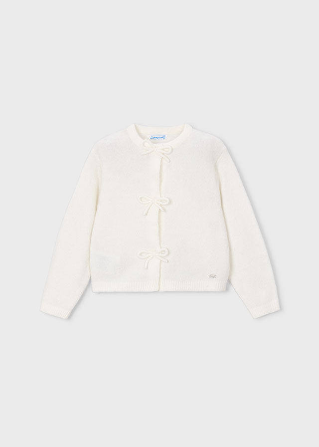 Knit Cardigan, Natural, 4325