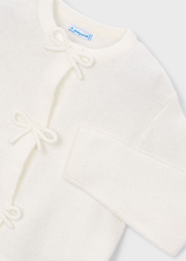 Knit Cardigan, Natural, 4325