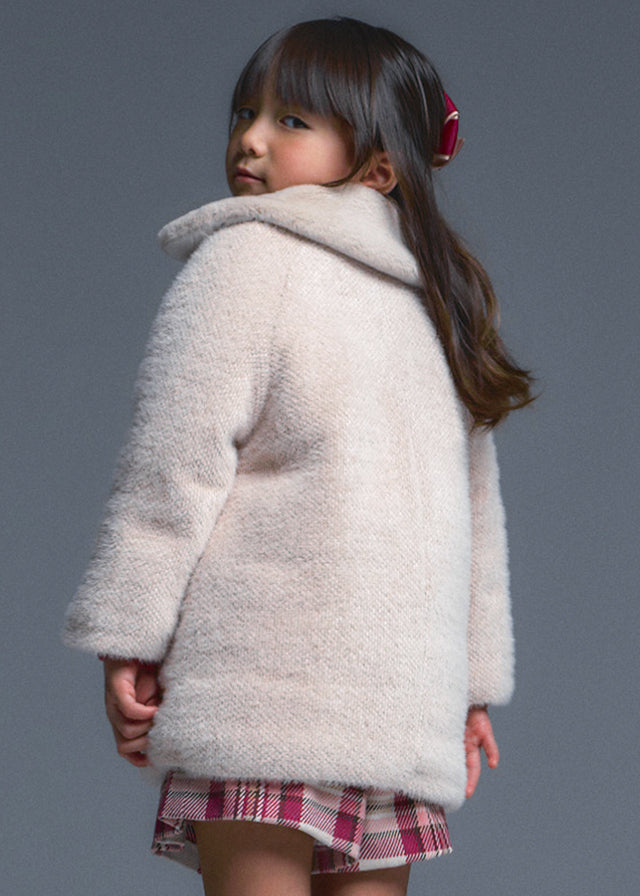 Knitted Faux Fur Coat, 4412