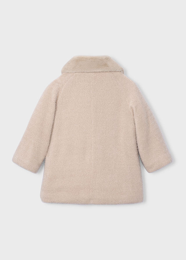 Knitted Faux Fur Coat, 4412