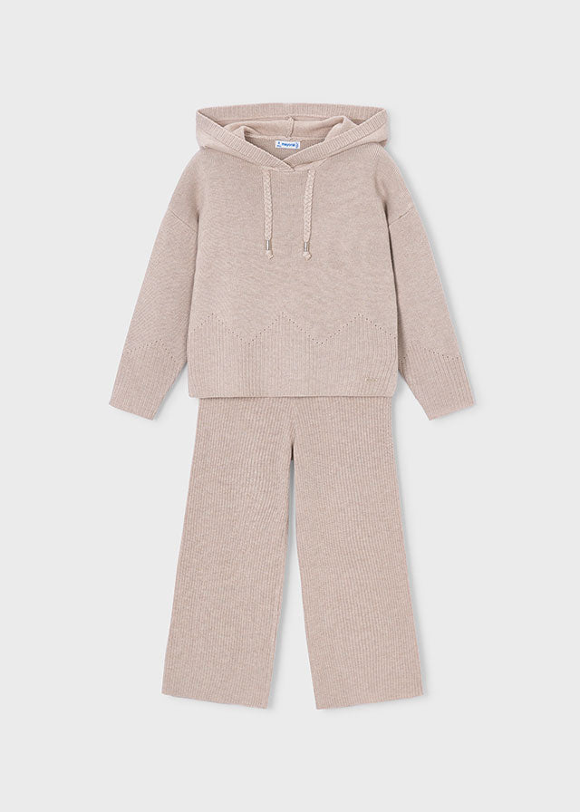 Knit Hoodie Set, Seed, 4529