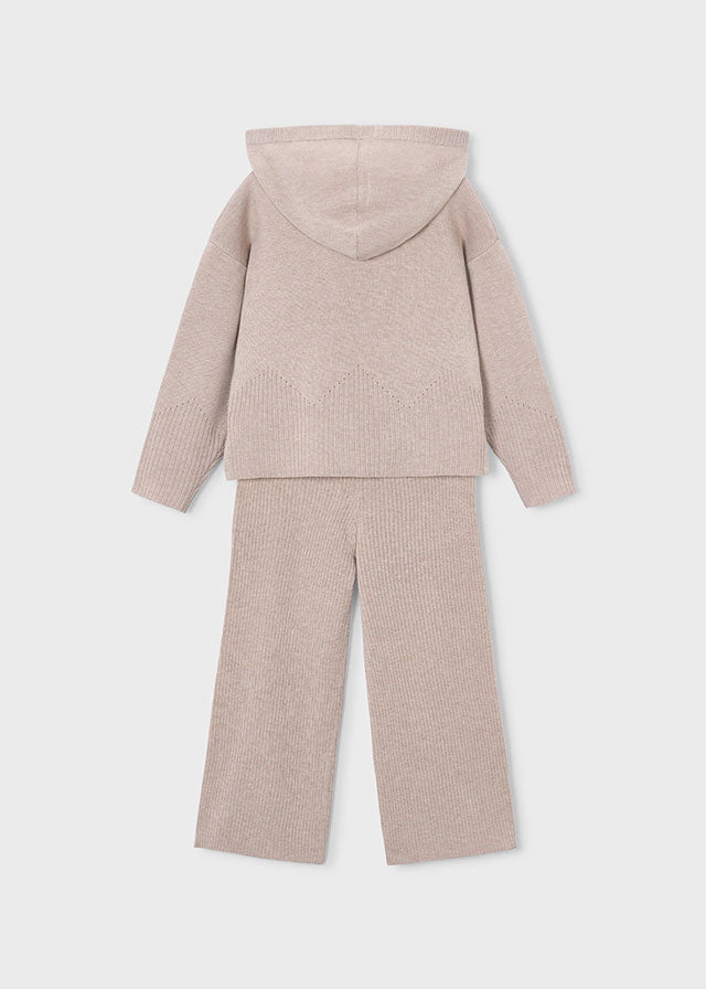 Knit Hoodie Set, Seed, 4529