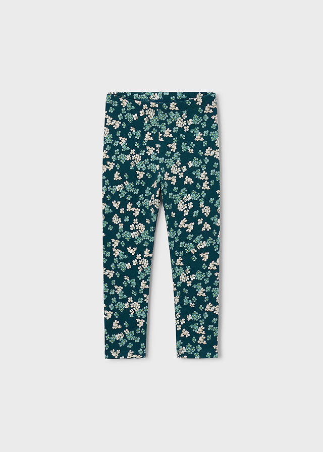 Fleece Leggings, Floral Print, 4729