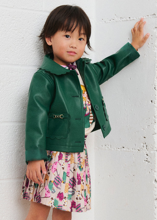 Printed Pleated Skirt, 4903