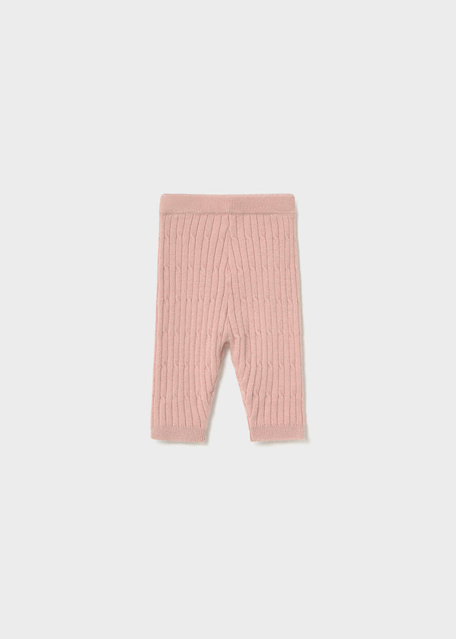 Cable Rib Knit Leggings, Blush, 9117
