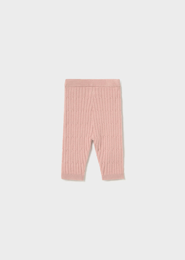 Cable Rib Knit Leggings, Blush, 9117
