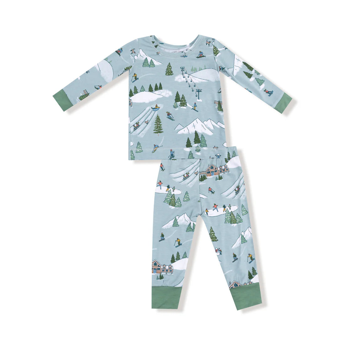 L/S Loungewear Set, Winter Fun Skiers
