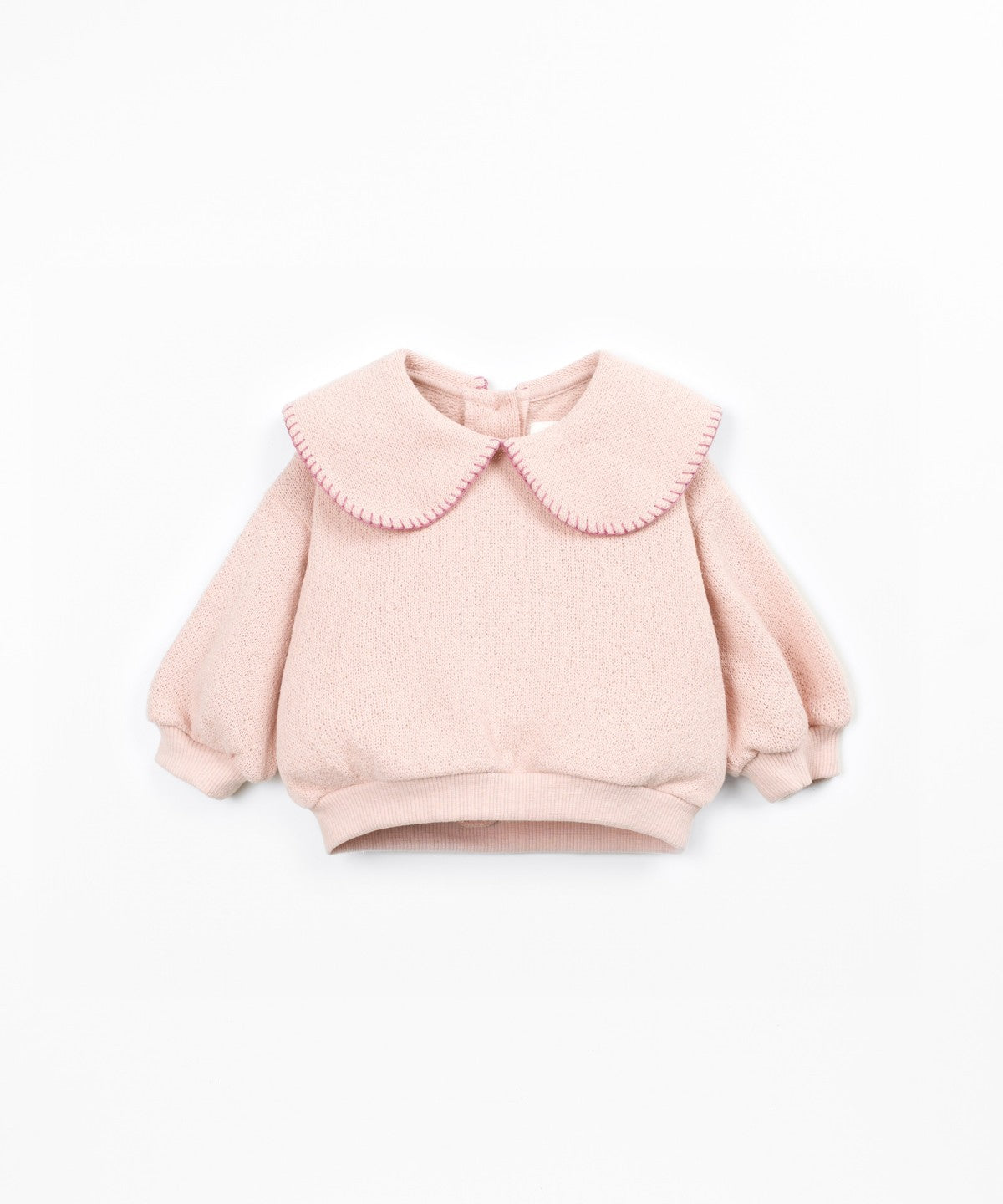 Sweater w/Brushed Interior, Embroidery