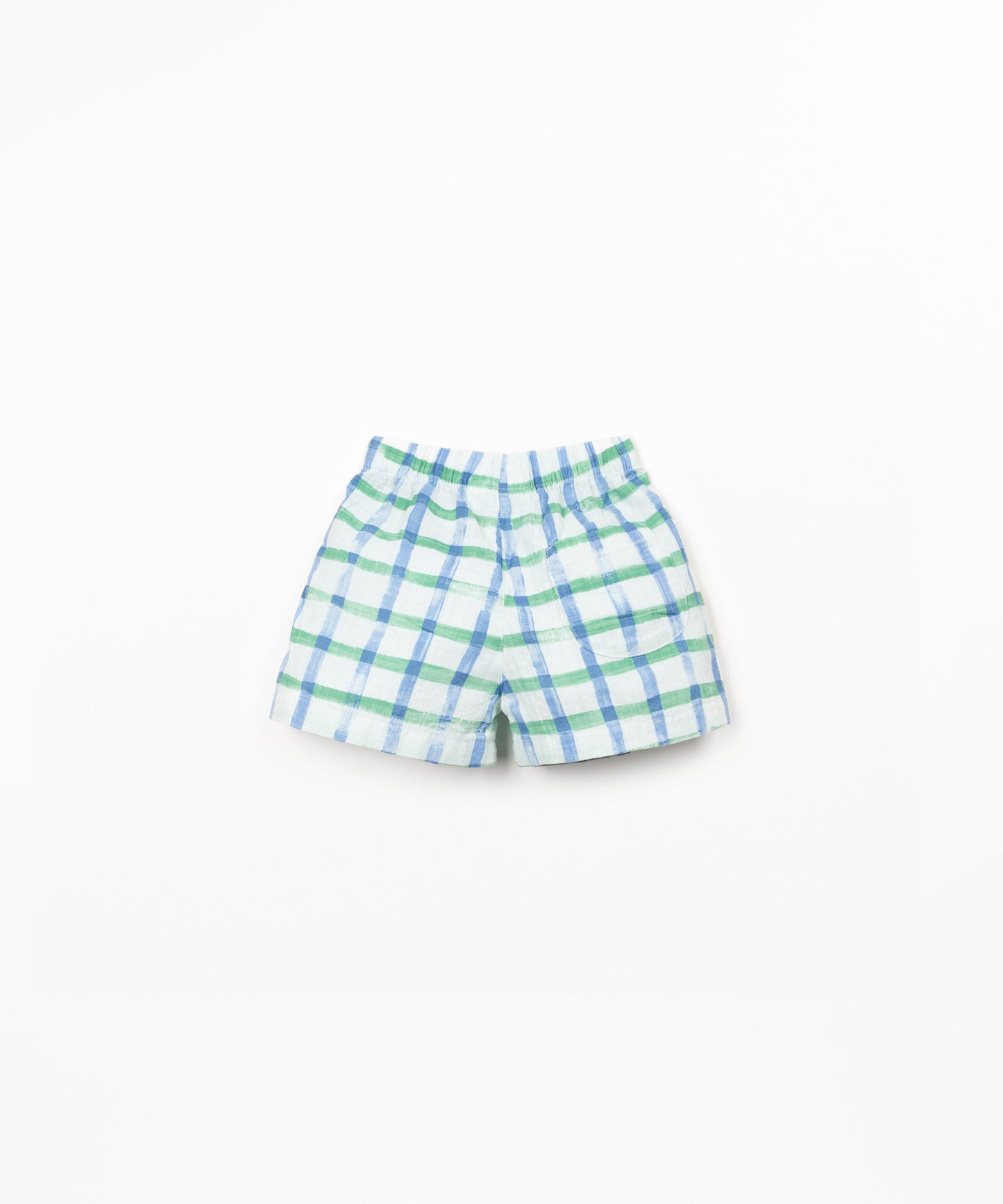 Woven Shorts, Checkered Blue