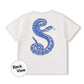 Rodney T-Shirt, Blue Snake
