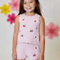 Tank, Spring Pink with Cherries