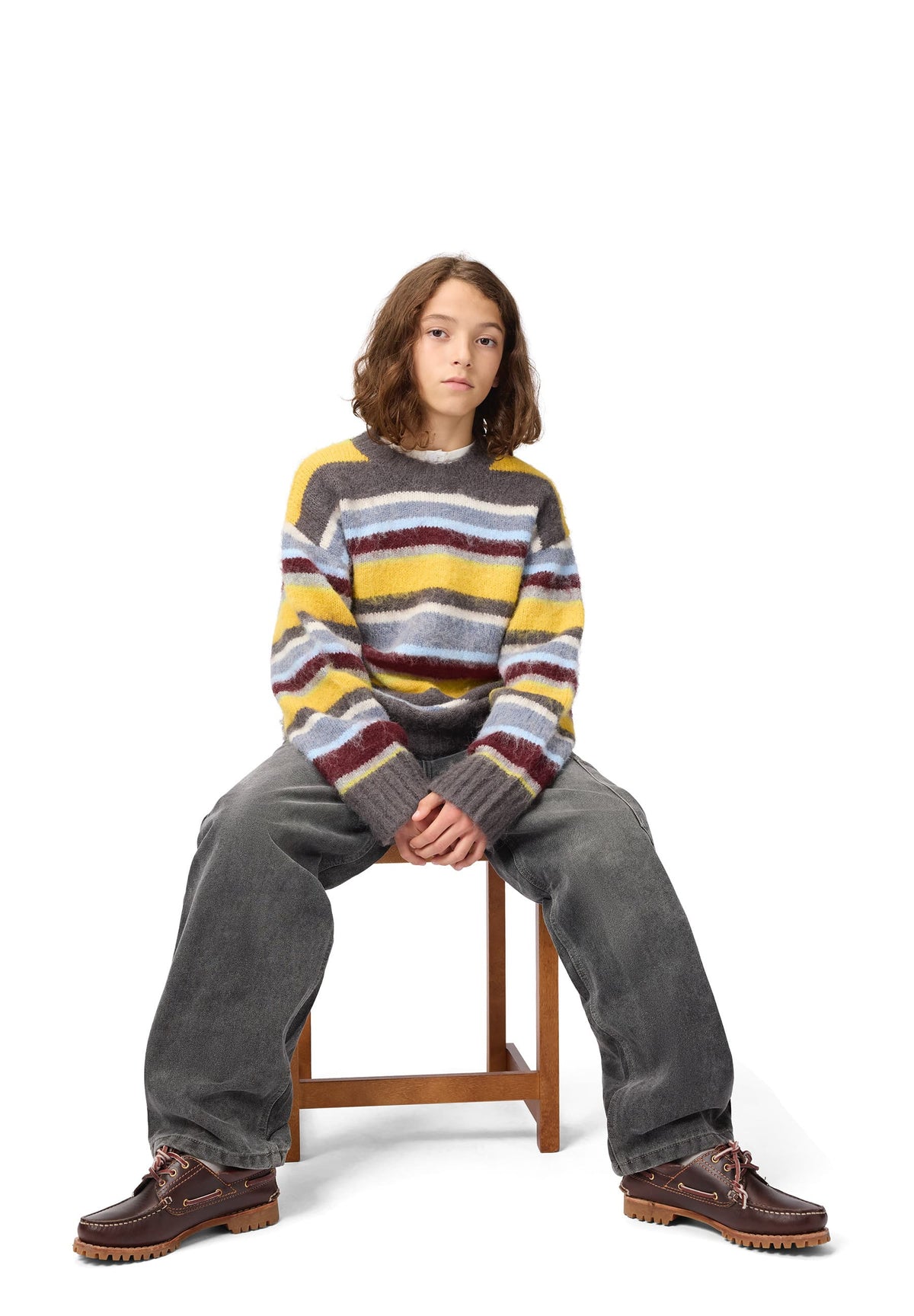 Brian Sweater, Fuzzy Stripes