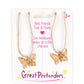BFF Butterfly Share & Tear Necklace