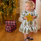 Harper Baby Dress Set, Trees and Presents