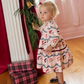 Maribelle Baby Dress Set, Santa Garland