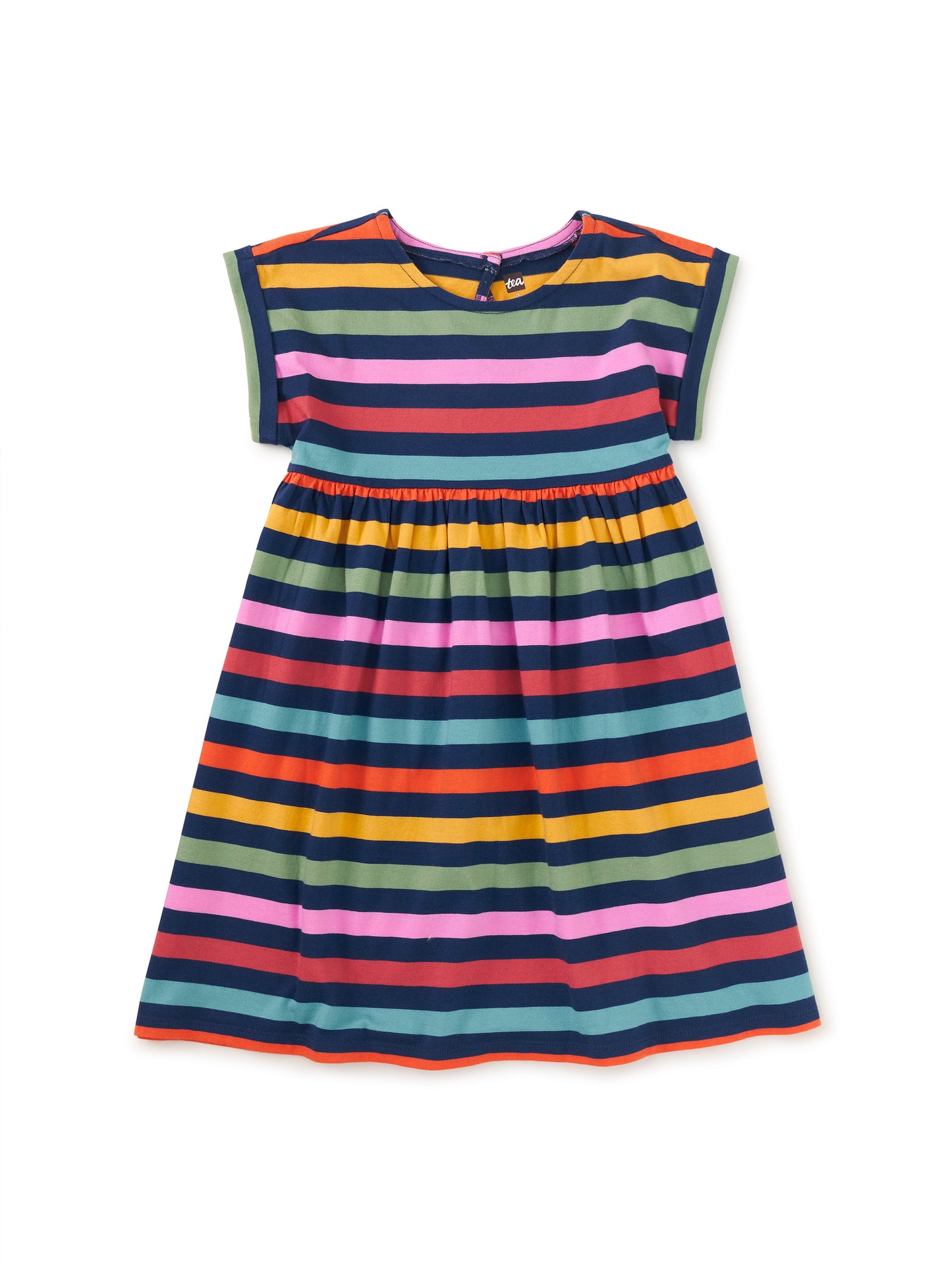 S/S Empire Dress, Nightfall Stripe