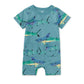 Double Pocket Baby Romper, Painted Shark
