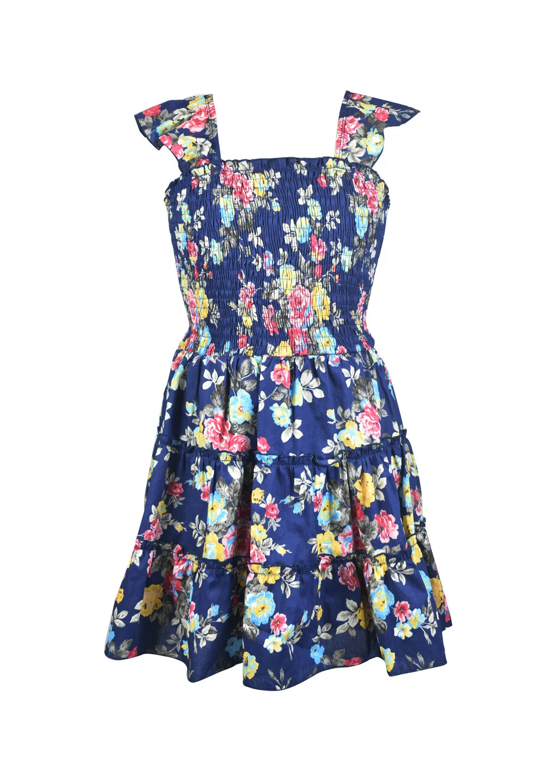 Navy Flower Dress