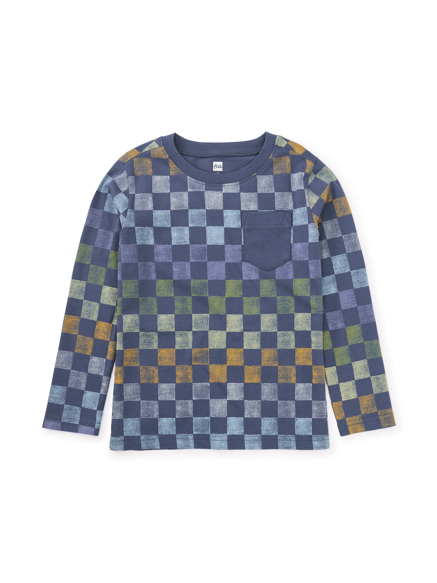 L/S Tee, Printed Pocket Rainbow