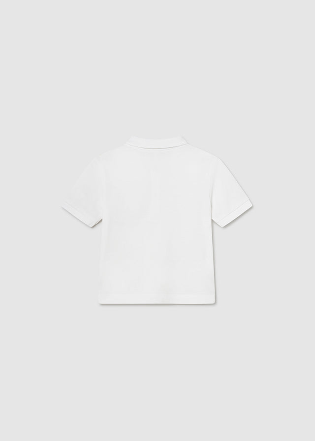 S/S Pique Polo, White, 102