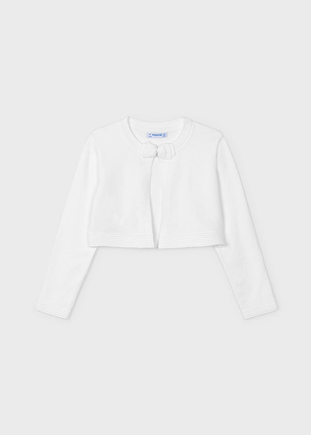 Knit Cardigan, White, 321