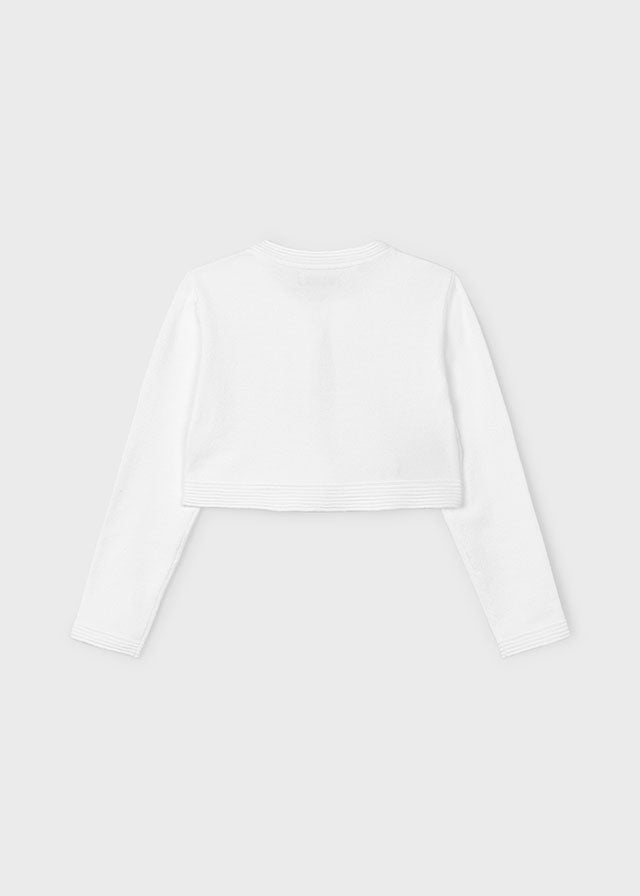 Knit Cardigan, White, 321