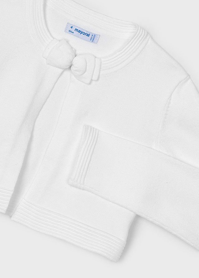 Knit Cardigan, White, 321