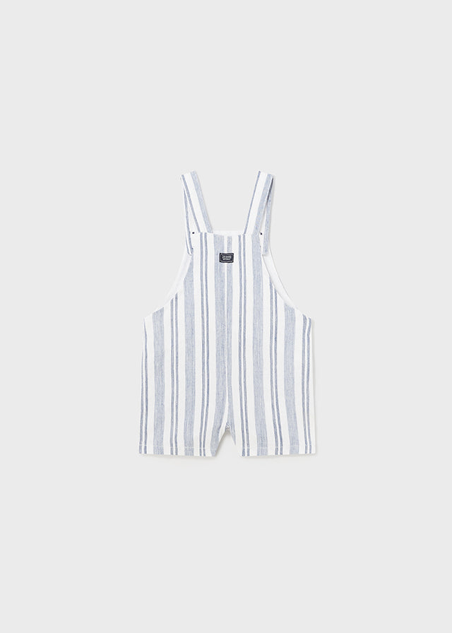 Blue and White Stripe Shortie Overall, 1645