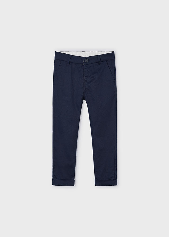 Linen Suiting Pants, Navy, 3542