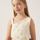 Yellow Flower Jacquard Top, 6022