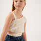 Yellow Flower Jacquard Top, 6022