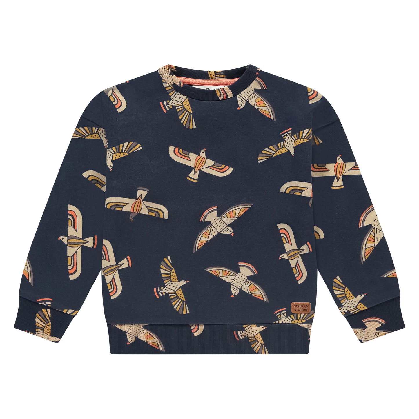 Sweatshirt, Navy w/ Birds