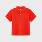 S/S Pique Polo, Red, 150