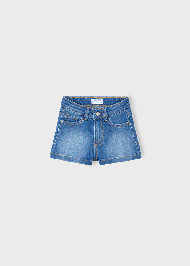 Denim Shorts, Medium Wash, 236