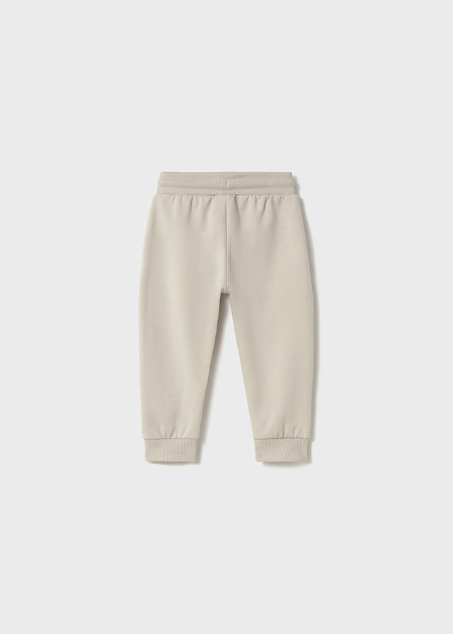 Cuffed Fleece Pants, Bone, 711