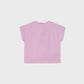 S/S Heart Flower Tee, Mauve, 1046