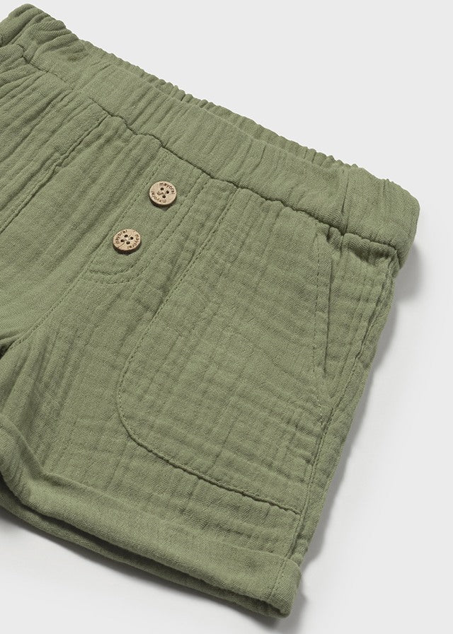 Gauze Shorts, Sage, 1241