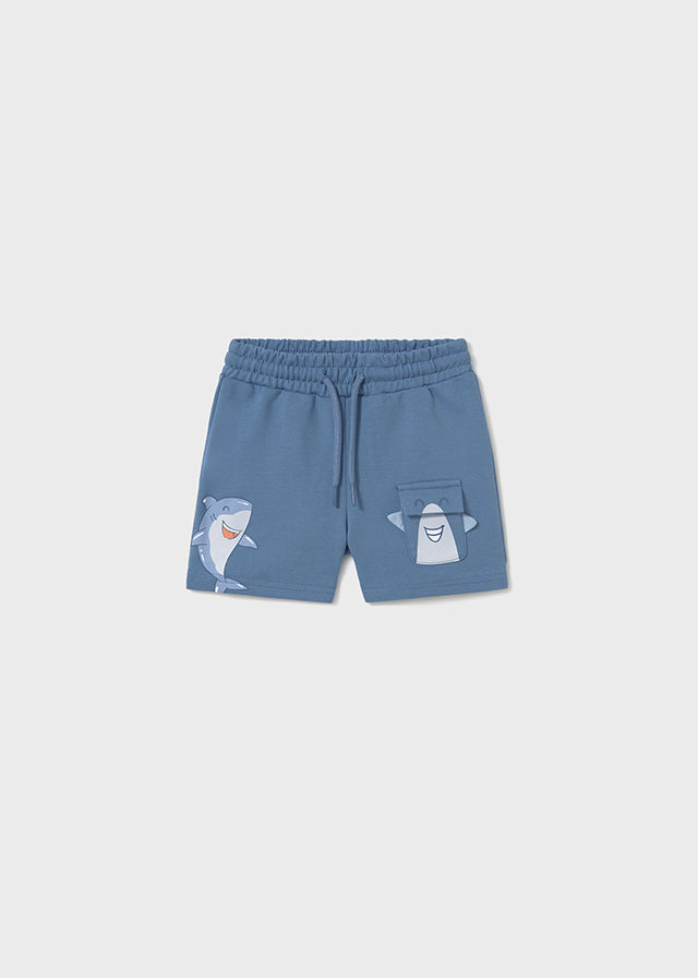 Knit Shorts, Capri Blue, 1242