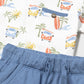 Cuffed Knit Shorts, Capri Blue, 1652