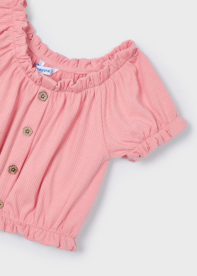 S/S Tee, Salmon, 3008